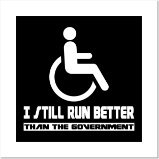 Wheelchair Disability Gift Funny Handicap Posters and Art